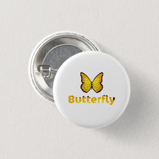 Schmetterling Button (Vorne & Hinten)