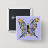 Schmetterling Button (Vorne & Hinten)