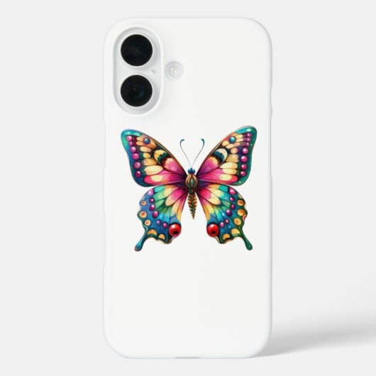 Schmetterling Case-Mate iPhone Hülle (Rückseite)