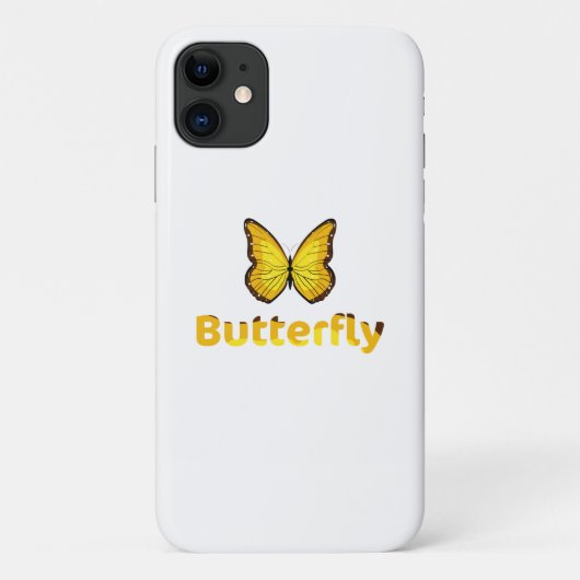 Schmetterling Case-Mate iPhone Hülle (Rückseite)