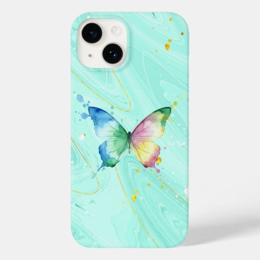 Schmetterling Case-Mate iPhone Hülle (Rückseite)