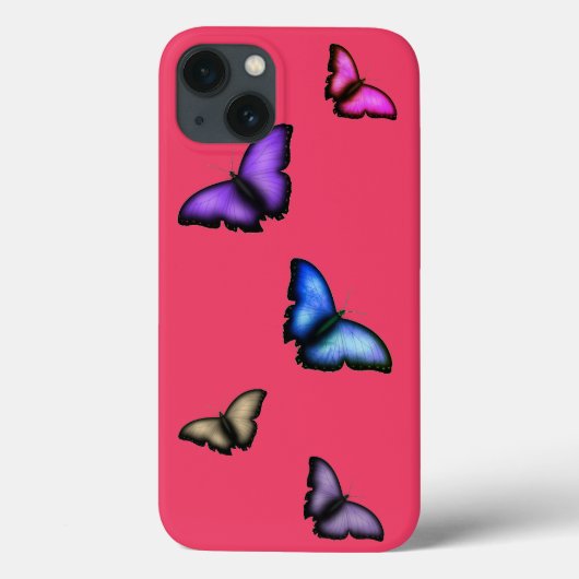 Schmetterling Case-Mate iPhone Hülle (Rückseite)