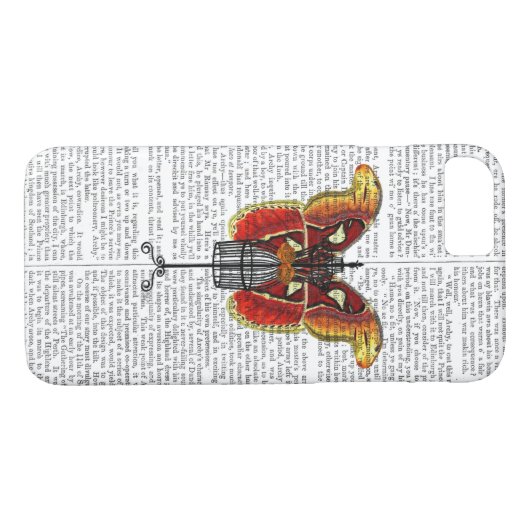 Schmetterling Case-Mate iPhone Hülle (Rückseite (Horizontal))