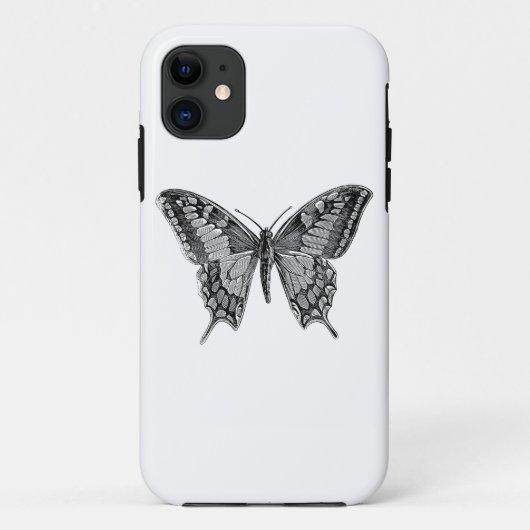 Schmetterling Case-Mate iPhone Hülle (Rückseite)