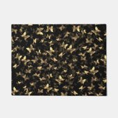 Schmetterling Chaos schwarz und Gold Fußmatte (Vorderseite)