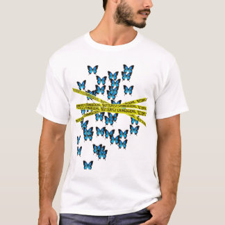 Schmetterling Crimescene T-Shirt
