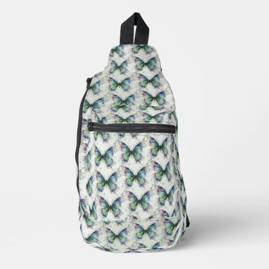 Schmetterling Crossbody Bag (Vorderseite)