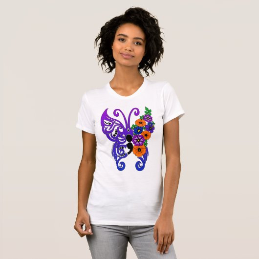 Schmetterling... CRPS, Bipolar, Fibro, OA...Becky T-Shirt (Vorne ganz)