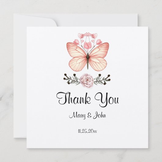 Schmetterling Danke, dass du gewusst hast (Vorderseite)