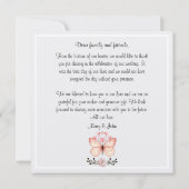 Schmetterling Danke, dass du gewusst hast (Rückseite)