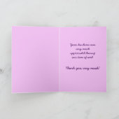 Schmetterling Danke Karte (Innenseite)