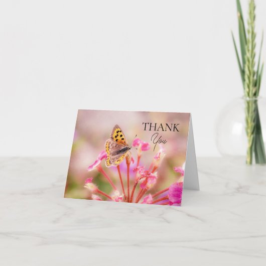 Schmetterling Danke Karte (Vorderseite)