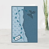 Schmetterling Danke Karte (Vorderseite)