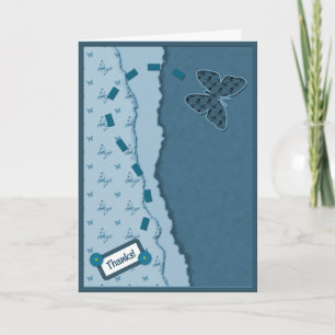 Schmetterling Danke Karte