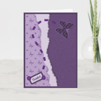 Schmetterling Danke Karte