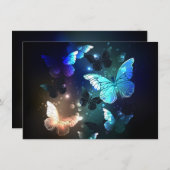 Schmetterling Dankeskarte (Vorne/Hinten)