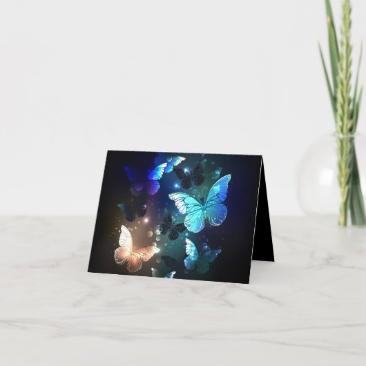 Schmetterling Dankeskarte (Vorderseite)