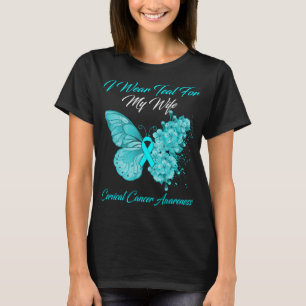 Schmetterling, den ich für meine Ehefrau Aquamarin T-Shirt