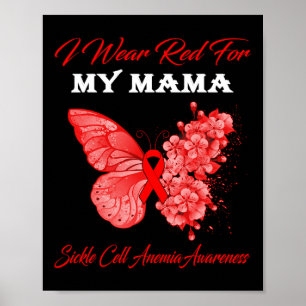 Schmetterling, den ich für meine Mama-Sichelzellan Poster