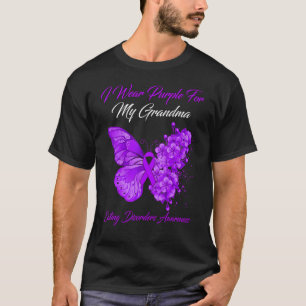 Schmetterling, den ich für meine Oma-Essdisko Lila T-Shirt