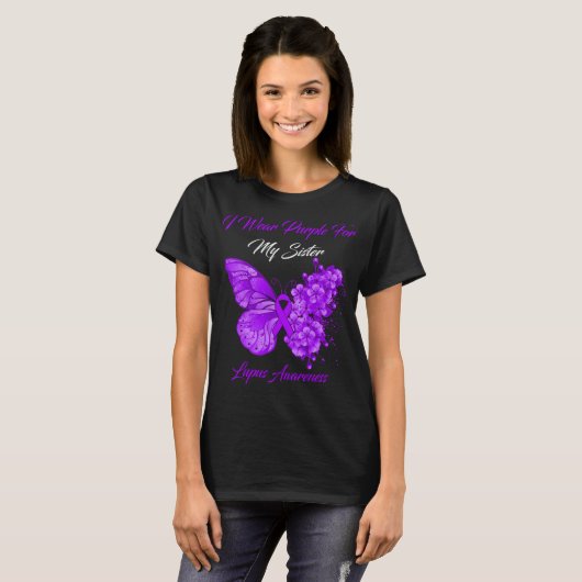 Schmetterling, den ich für meine Schwester Lupus L T-Shirt (Vorne ganz)