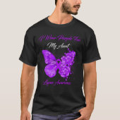 Schmetterling, den ich für meine Tante Lupus Aware T-Shirt (Vorderseite)