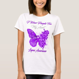 Schmetterling, den ich für meine Tante Lupus Lila T-Shirt