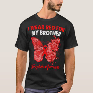 Schmetterling, den ich für meinen Bruder Hemophili T-Shirt