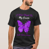 Schmetterling, den ich für meinen Cousin Lila trag T-Shirt (Vorderseite)