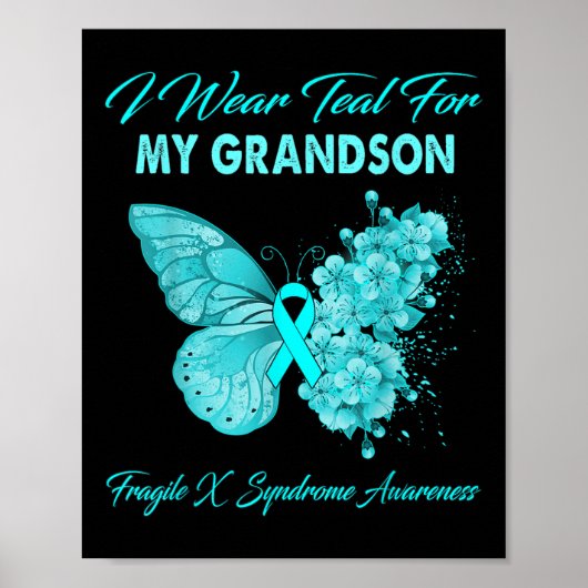 Schmetterling, den ich für meinen Grandson Fragile Poster (Vorne)