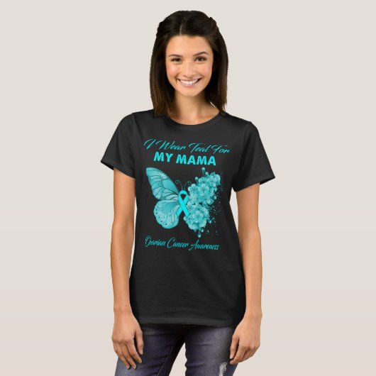 Schmetterling, den ich für meinen Mama-Ovarialkarz T-Shirt (Vorne ganz)