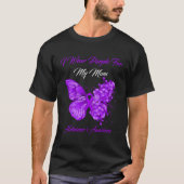 Schmetterling, den ich Lila für meine Mama Alzheim T-Shirt (Vorderseite)