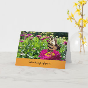 Schmetterling- Denken Sie an Sie (innen leer) Karte