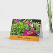 Schmetterling- Denken Sie an Sie (innen leer) Karte (Vorderseite)