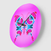 Schmetterling, der Bote des Frühlings. Große Wanduhr (Winkel)