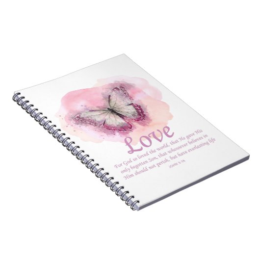 Schmetterling der Christlichen Bibel für Frauen: L Notizblock (Rechte Seite)