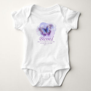 Schmetterling der Christlichen Verse für Frauen: Baby Strampler