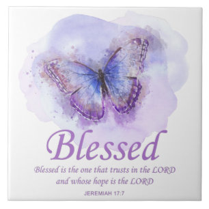 Schmetterling der Christlichen Verse für Frauen: Fliese