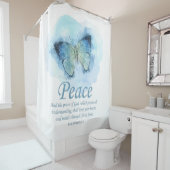 Schmetterling der Christlichen Verse für Frauen:Fr Duschvorhang (Beispiel)