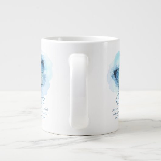 Schmetterling der Christlichen Verse für Frauen:Fr Jumbo-Tasse (Rückseite)
