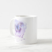 Schmetterling der Christlichen Verse für Frauen:ge Kaffeetasse (Vorderseite Links)