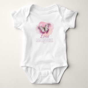 Schmetterling der Christlichen Verse für Frauen:L Baby Strampler