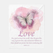 Schmetterling der Christlichen Verse für Frauen:Li Fleecedecke (Vorderseite)