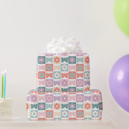 Schmetterling der Frühjahrsschachtel-Blume Geschenkpapier