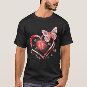 Schmetterling der Hoffnung, Glaube und Liebe für B T-Shirt