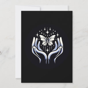 Schmetterling der Hoffnung Symbol für Kraft und Wi Feiertagskarte