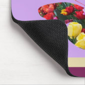 Schmetterling der Tulpen Mousepad (Ecke)