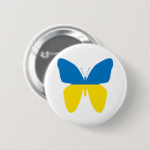 Schmetterling der Ukraine Button (Vorne & Hinten)