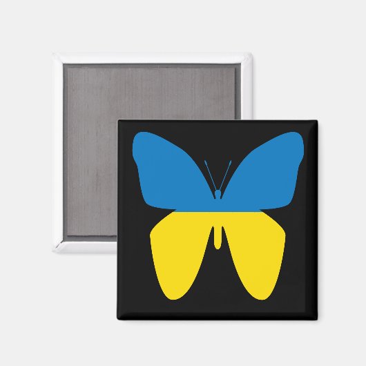 Schmetterling der Ukraine Magnet (Vorderseite/Rückseite)