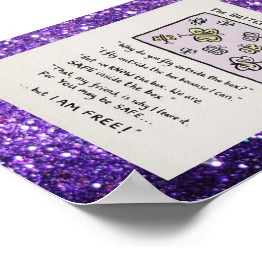 Schmetterling des Freedom Poster (Ecke)